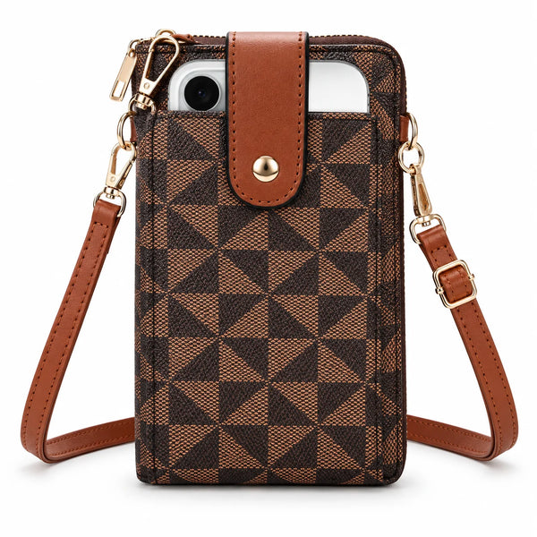 Geometric Phone Crossbody Wallet — view 1