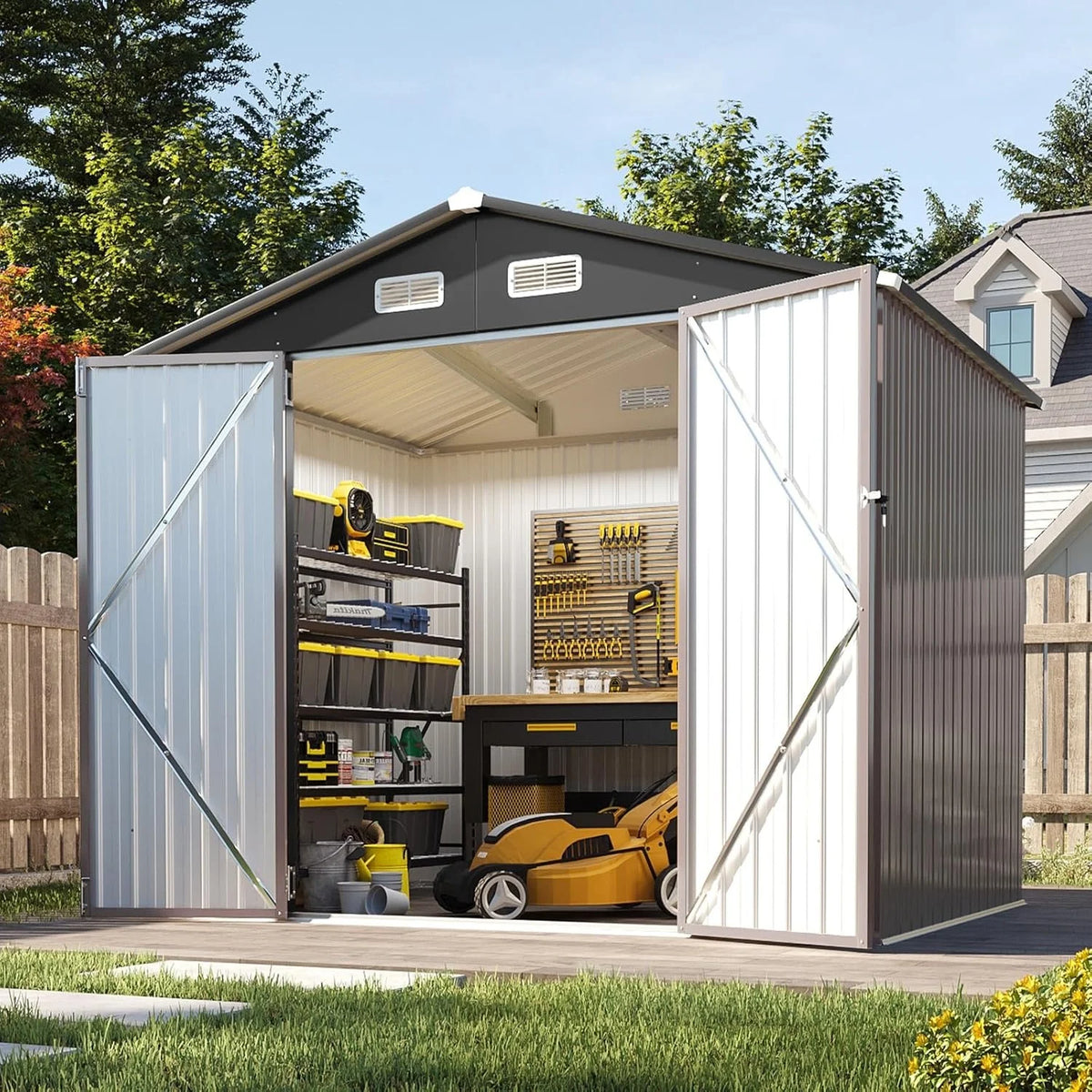 Metal Garden Storage Shed — product image