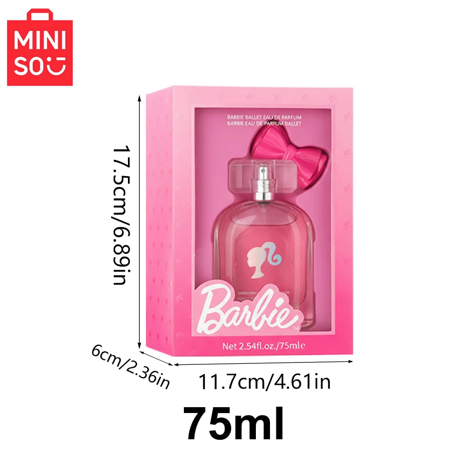 MINISO Barbie Pink Floral Eau De Parfum for Women 50ml/1.69oz 75ml/2.54oz - Fragrance Gift for Daughters Or Girlfriends