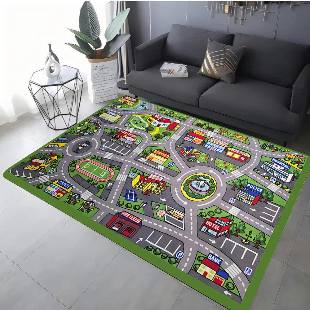 Kids' Traffic Road Play Mat — view 5