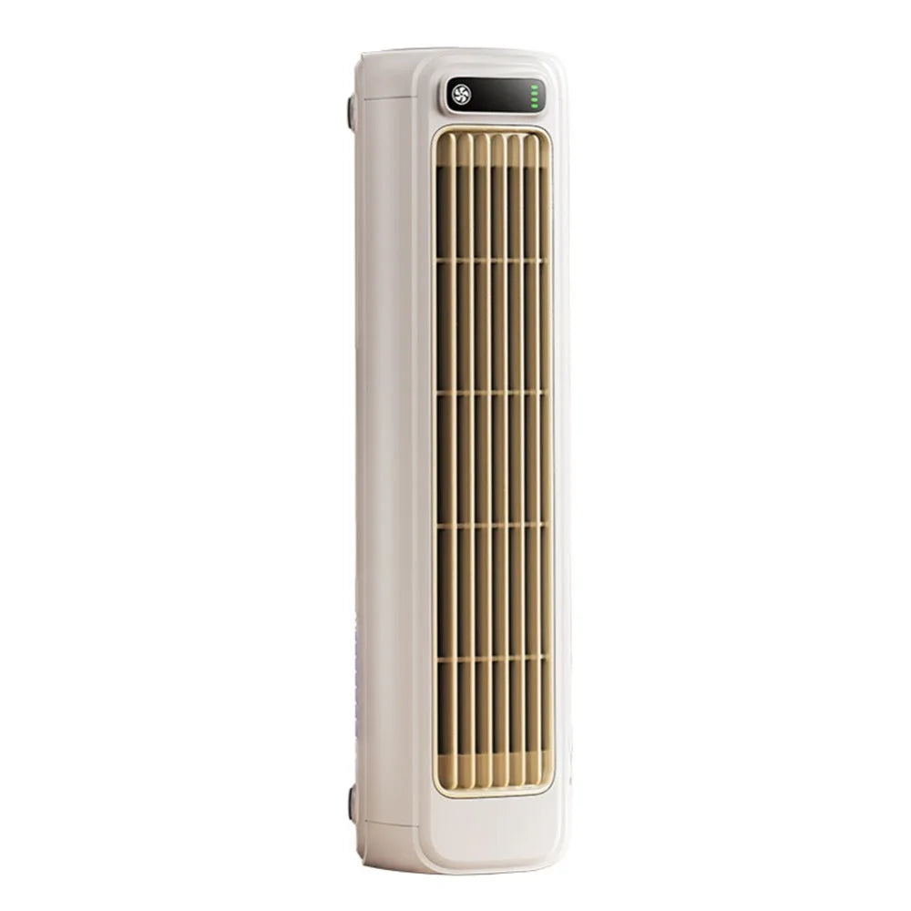 Portable 3 Speeds Tower Fan Rechargeable Non-drilling Desk Fan Quiet Standing Air Conditioning Fan Office