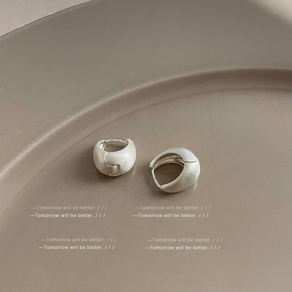 Brushed Geometric Earrings — view 14