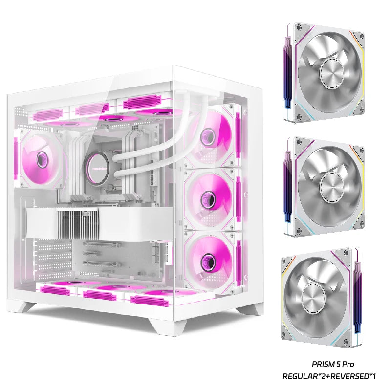Power train Dreamland PRO PC gaming case ATX MATX ITX motherboard 360water-cooled Sea view room Double-sided glass computer case