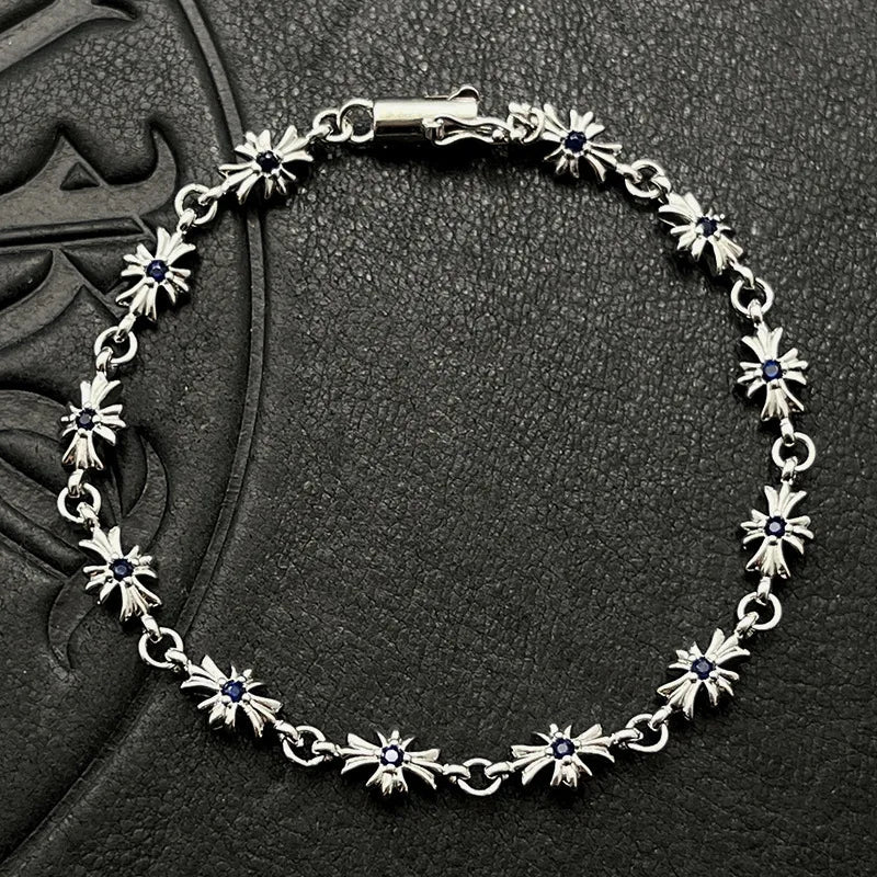 Cross-Flower Link Bracelet — view 5