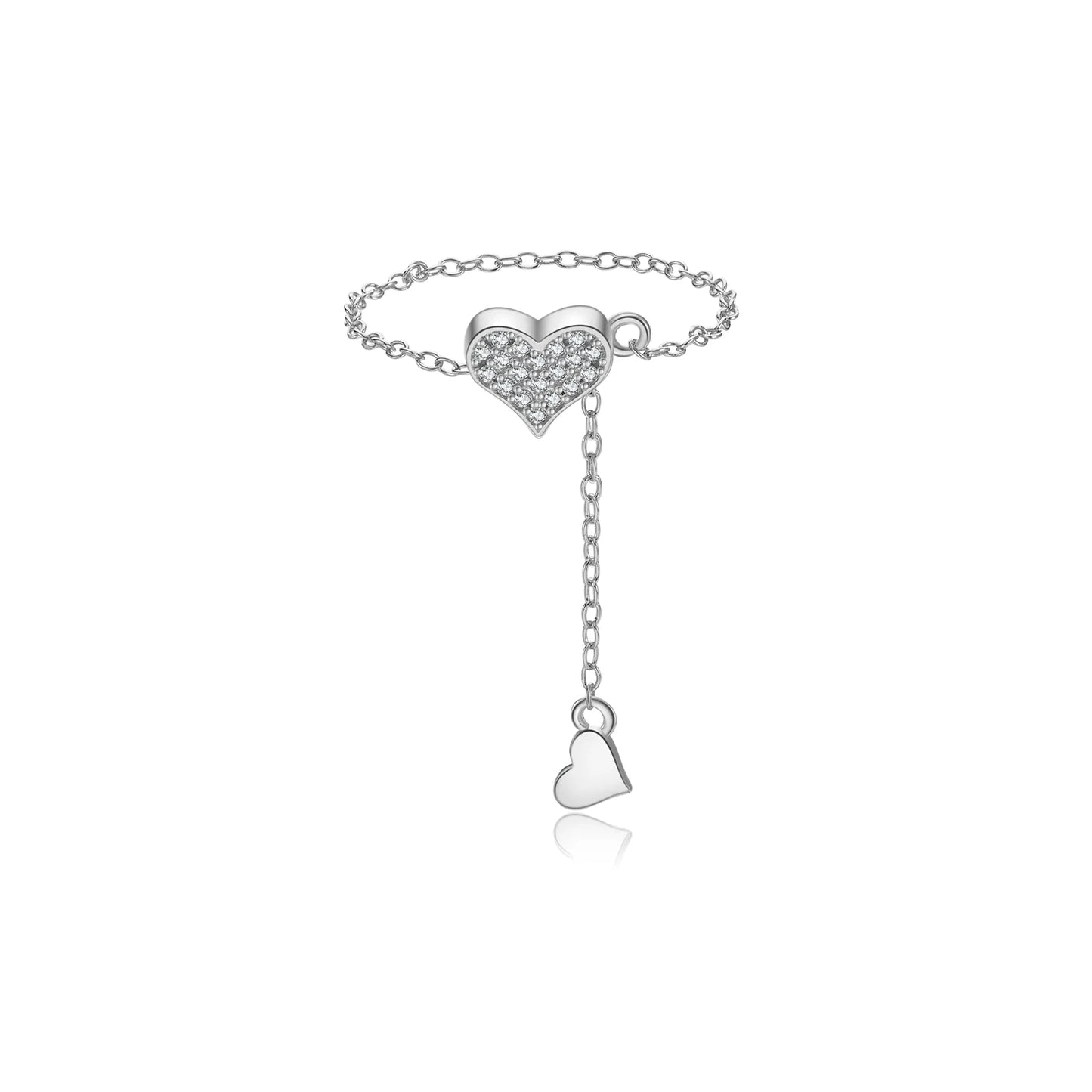 ANDYWEN 925 Sterling Silver Transformer Adjustable Chain Heart Pendant Charm Necklace Drop Choker Resizable Women Luxury Jewekry