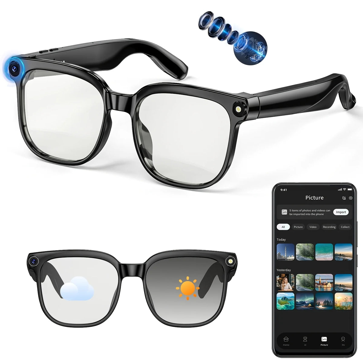 Camera-Enabled Smart Glasses — view 9