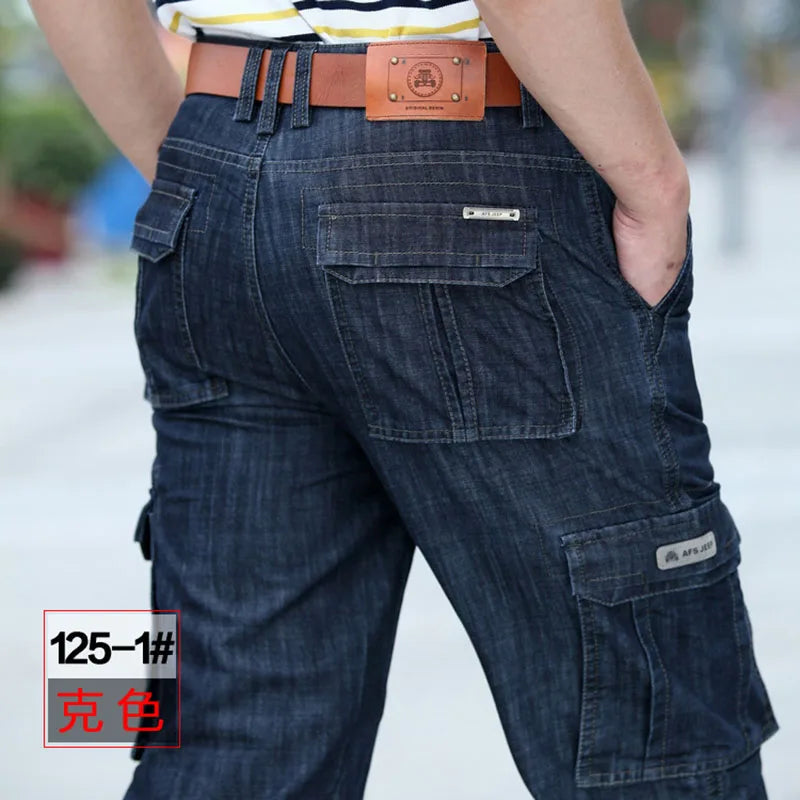 Men's Wide-Leg Cargo Jeans — view 6