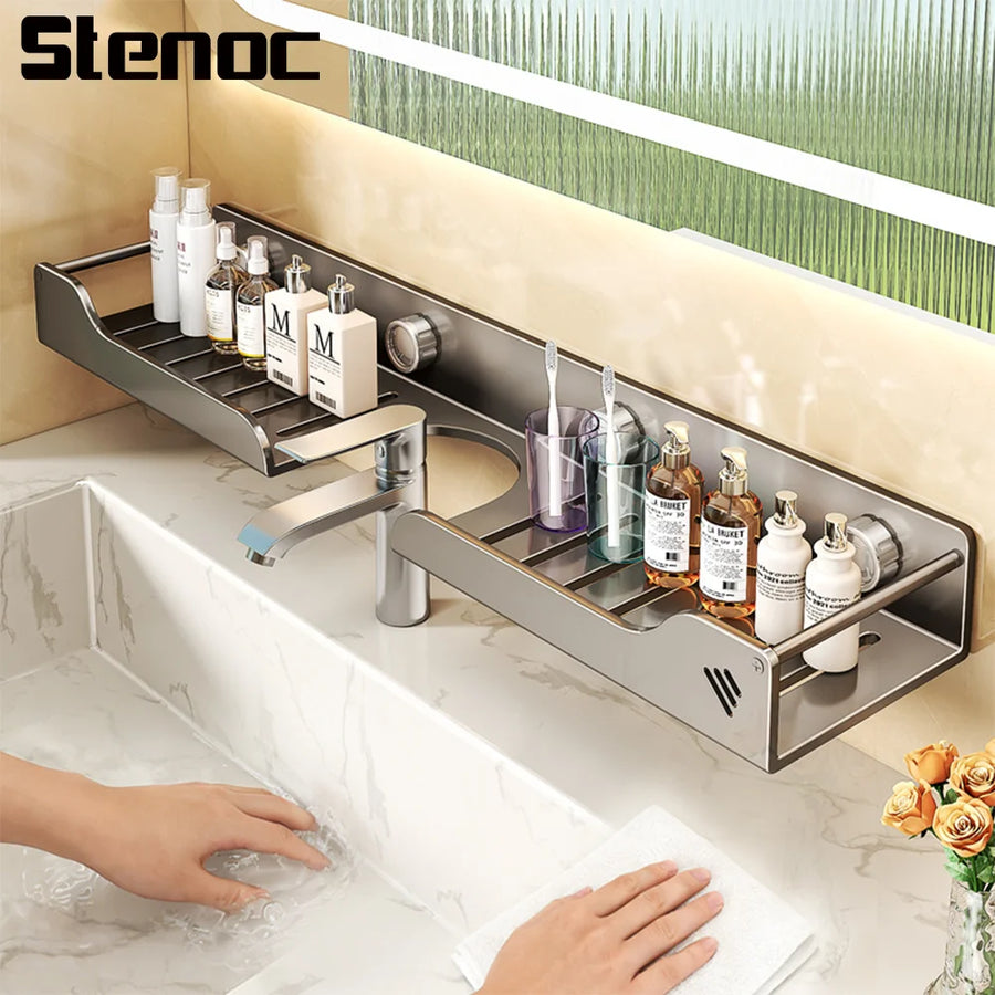 Suction-Cup Sink Organizer Shelf — product image