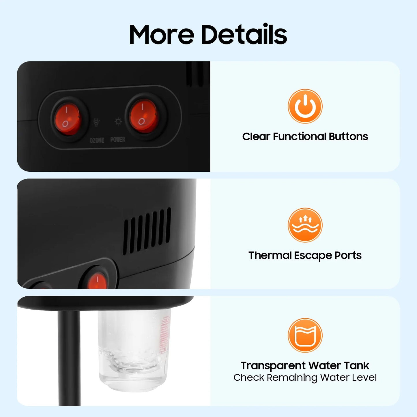 Face Machine Facial Steamer, Black Skin Moisturizing Mist Sprayer, Impact Resistant PP Material for Salon, Hospital, Home, 110V