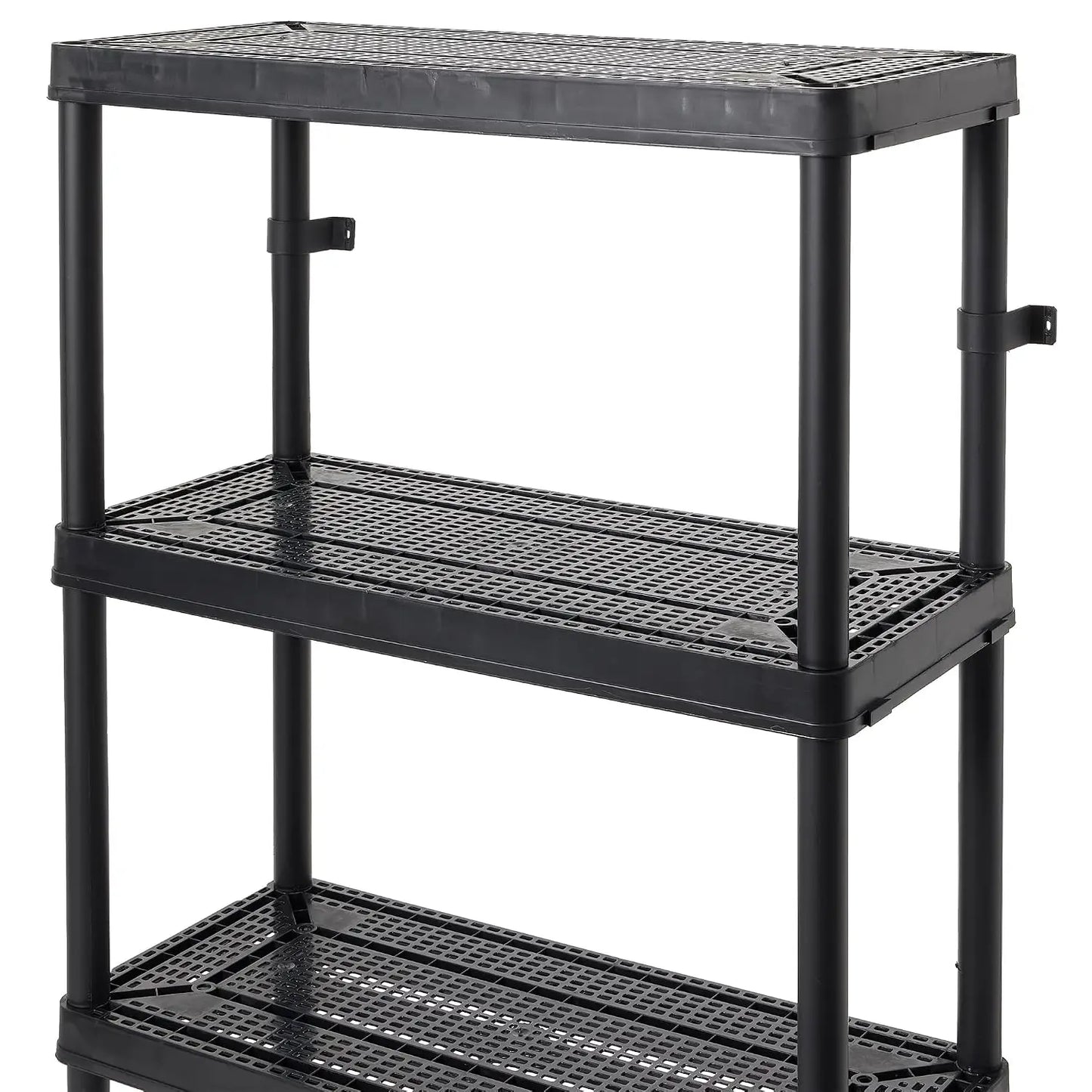 4 Shelf Fixed Height Ventilated Medium Duty Storage Unit 14 x 32 x 54.5" Organizer System for Home, Garage, Basement, &, Custom