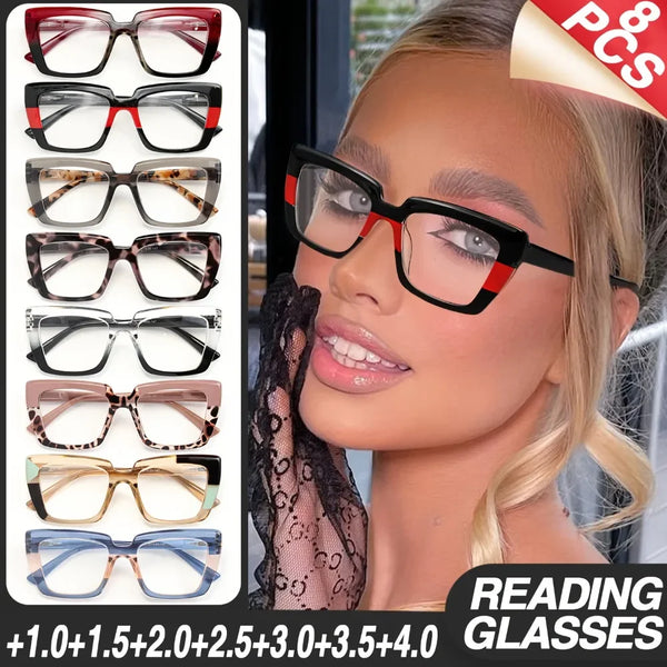 Retro Rectangle Reading Glasses Set — view 1