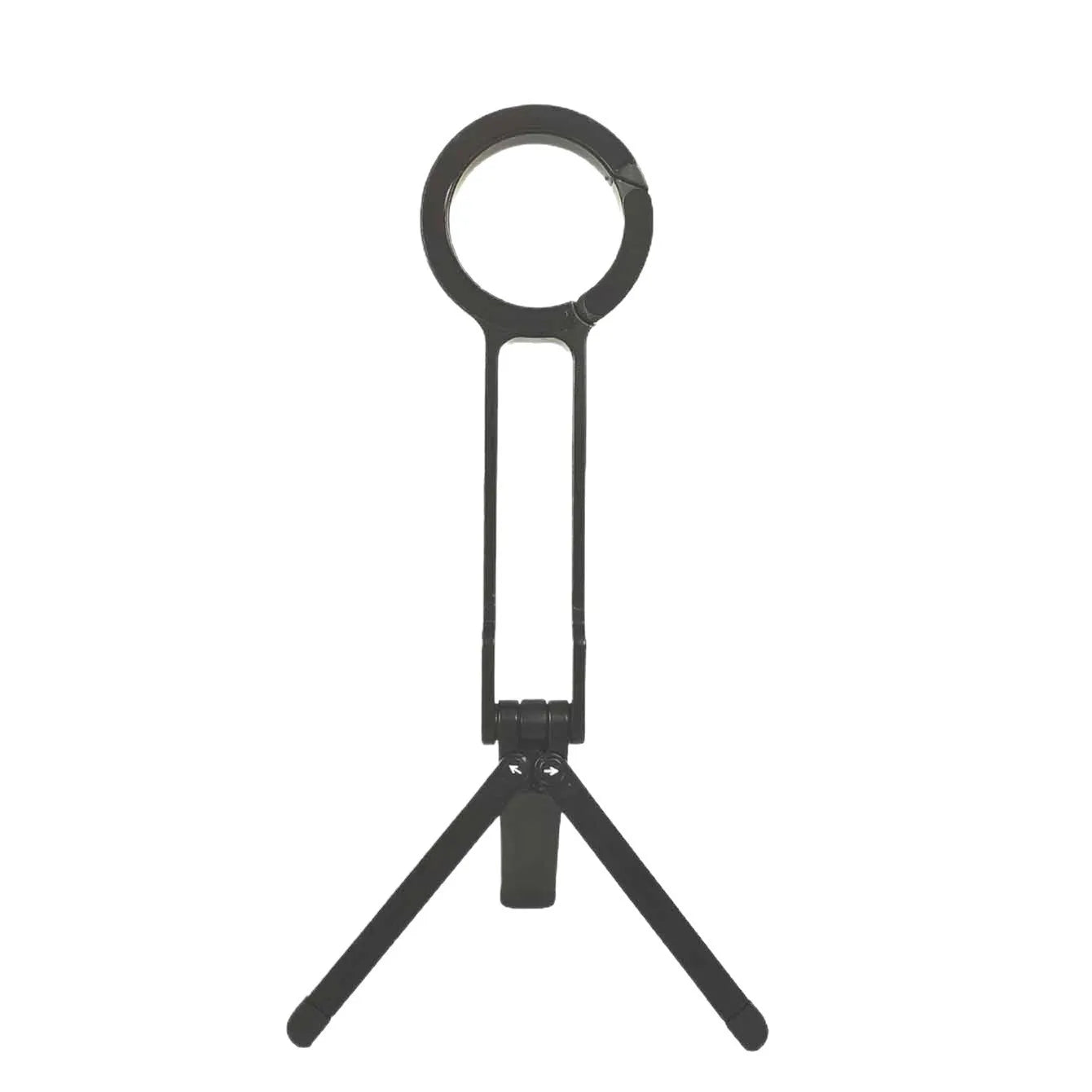Portable Foldable Phone Tripod Carabiner-Mounted for Magsafe Phone Dual-sided Magnetic Phone Bracket for Live Streaming Selfie