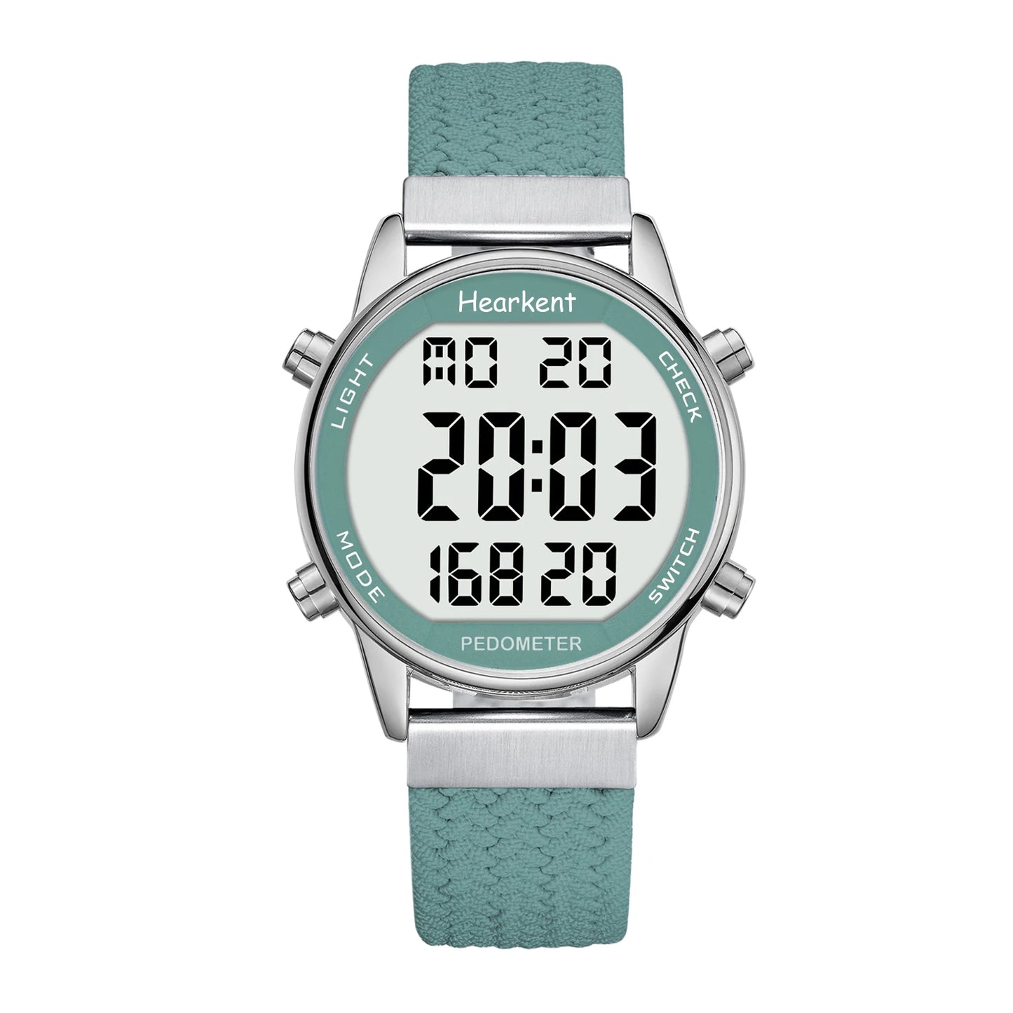 Hearkent Pedometer Sport Watches Step Counter Watch Women Digital Watches Calories Mile Stopwatch Countdown for Walking Tracker