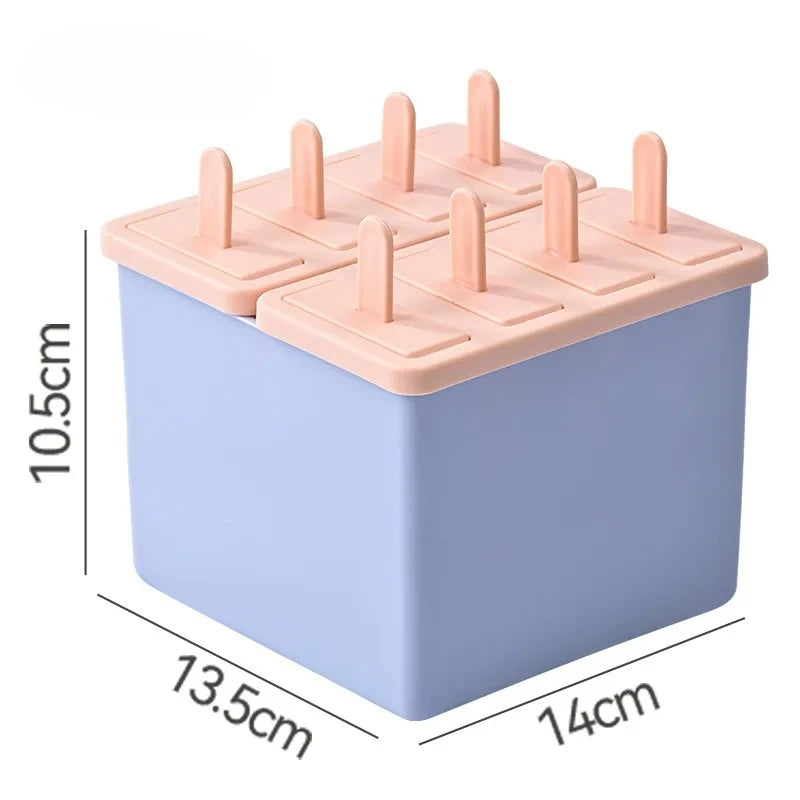 Popsicle/Sorbet Mold Food Grade Household Popsicle Making Frozen Ice Box Abrasive Tools with Lid Homemade Ice Cream Artifact
