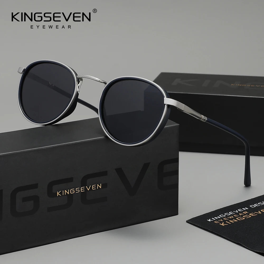 Kingseven Round-Frame Sunglasses — view 5