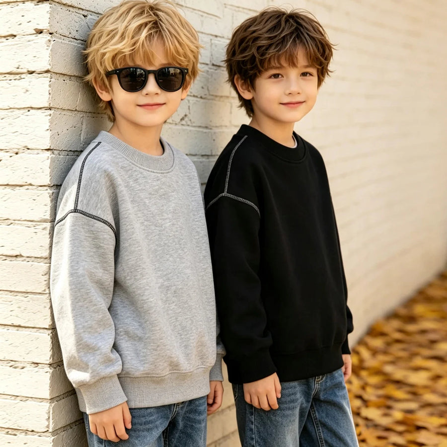 Kids' Plain Pullover Hoodie — product image