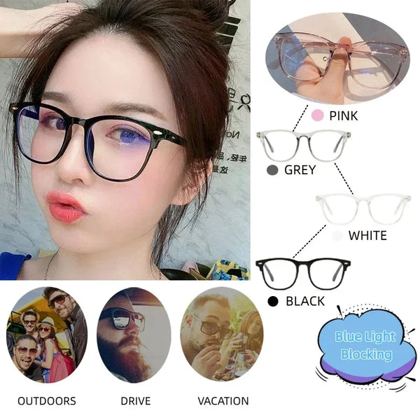 Retro Oval Clear-Lens Glasses — view 1