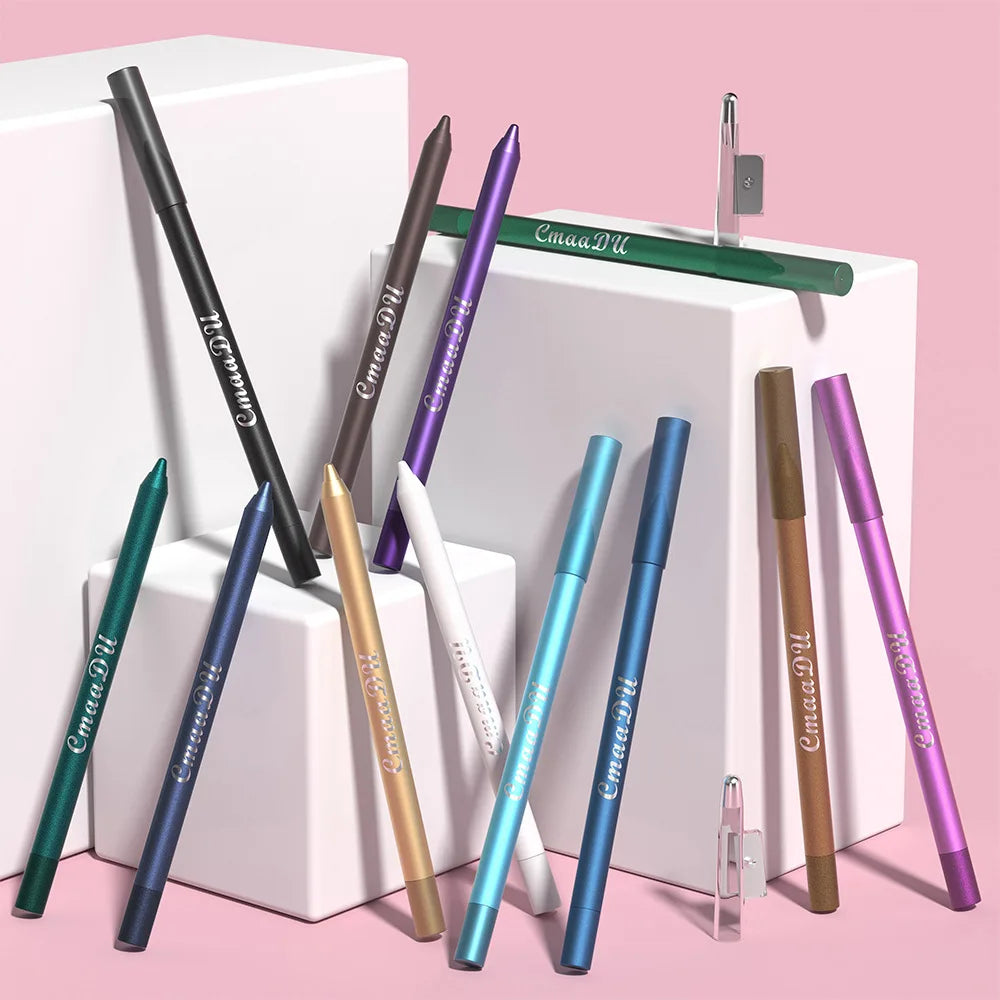Waterproof Eyeliner Pencil Set A Combination of Multiple Colors Creates The Perfect eye Makeup Shimmering Multi-Color Eyeshadow