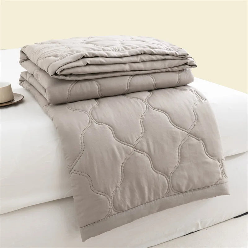 Washed cotton summer quilt skin-friendly grinding summer cool quilt printing student dormitory air conditioner quilt edredones colchas para niñas