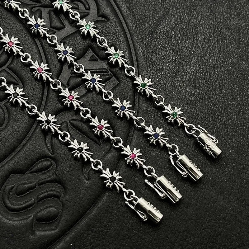 Cross-Flower Link Bracelet — product image