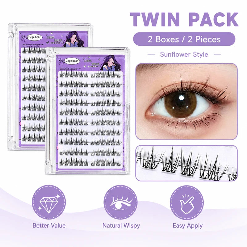 Gege Bear Self-Adhesive Lash Clusters — view 9