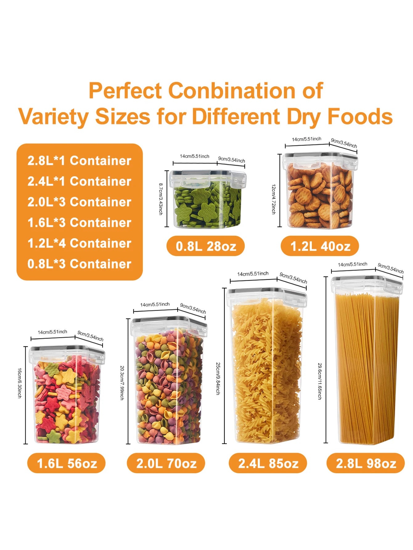 30pcs,storage and organization,labeled and marked airtight food storage containers and condiment jars - keep grains, flour
