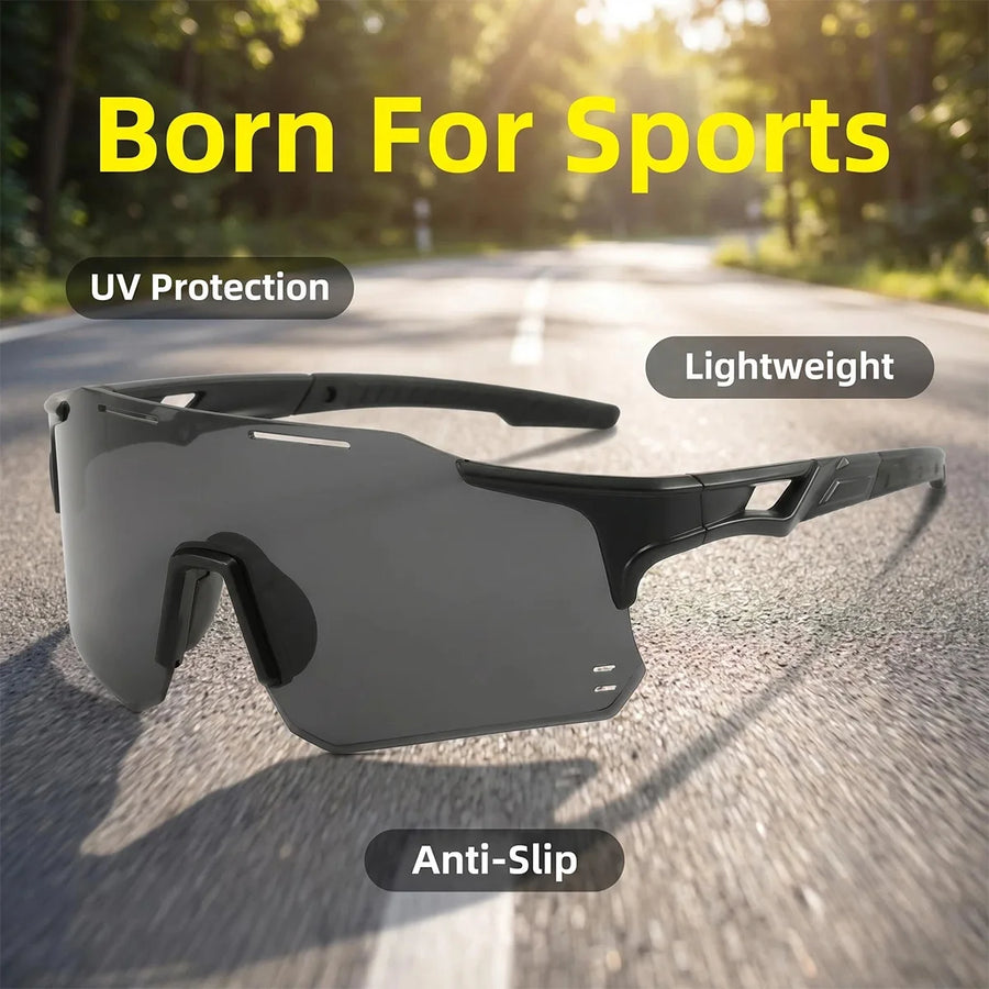 Oversized Wraparound Sports Sunglasses — view 1