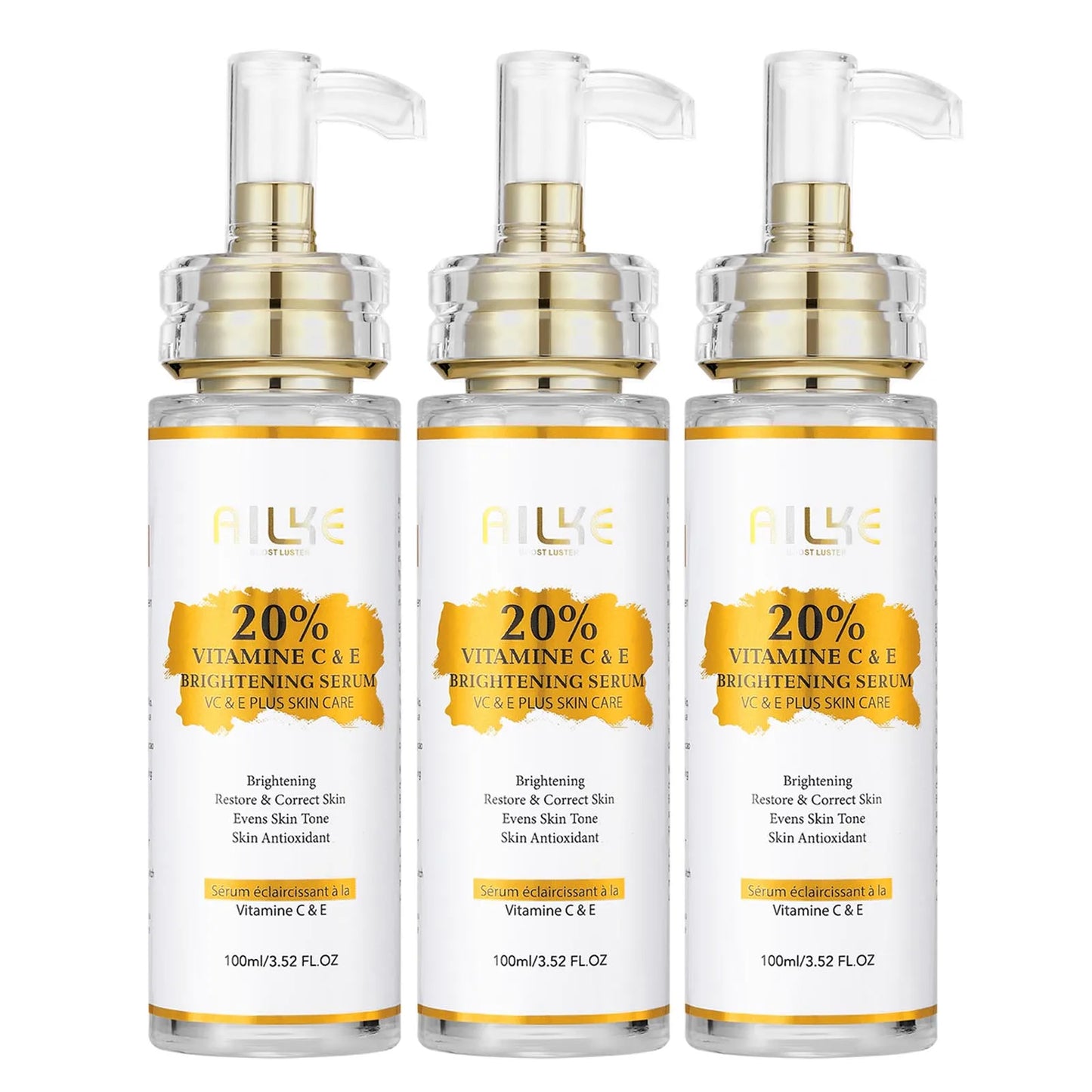 AILKE Lightening Body Cream, With Vitamin C, Hyaluronic Acid, Shea Butter, Reduce Black Spots, Even Skin Tone, Hydration Lotion