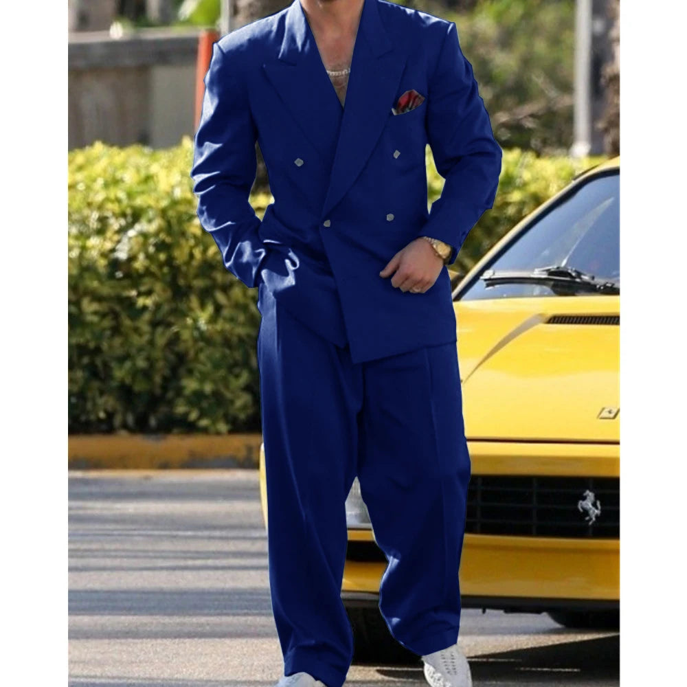Man Formal Suits for Men Suit Set Wedding Luxury Fashion Suit Dress 2 Piece Modern Men's Suits