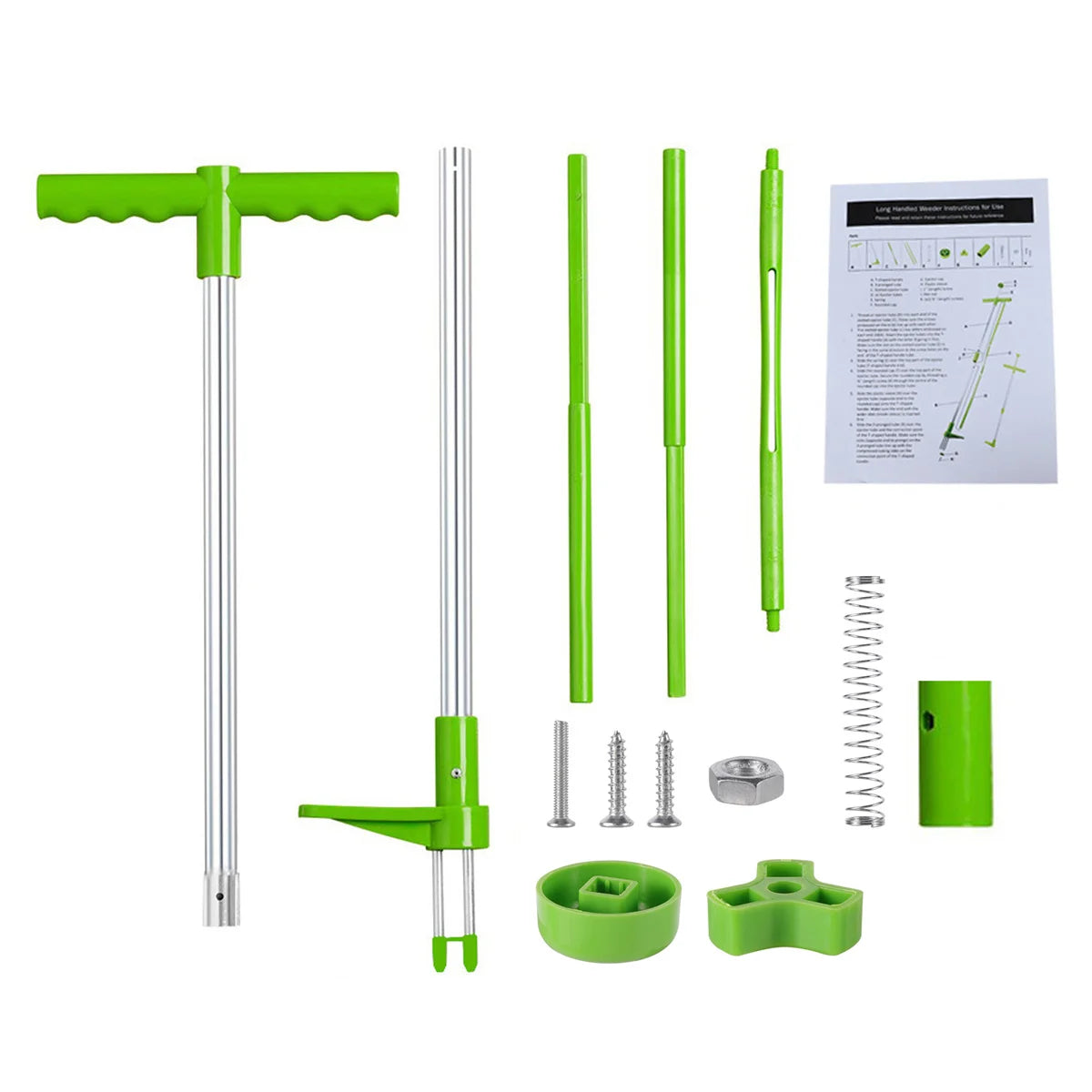105cm Long Handle Weed Remover Portable Garden Lawn Grass Plant Flower Root Remover Outdoor Yard Aluminum Stand Up Weed Puller