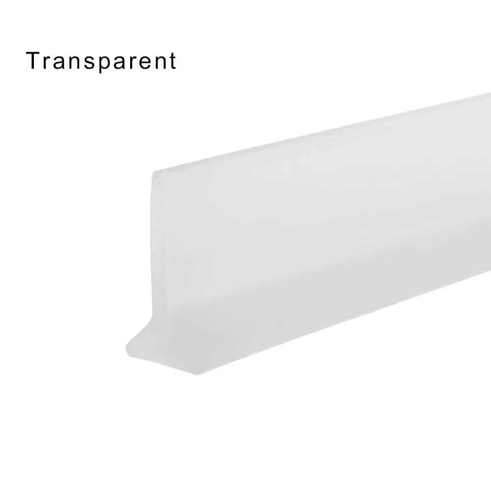 Silicone Water Stopper Self-Adhesive Bendable Flexible Water Retaining Strip Bathroom Door Dry Wet Separation Shower Dam Barrier