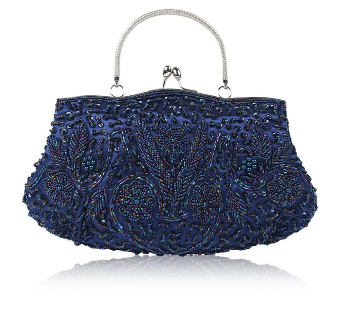 Beaded Embroidered Evening Clutch — view 1