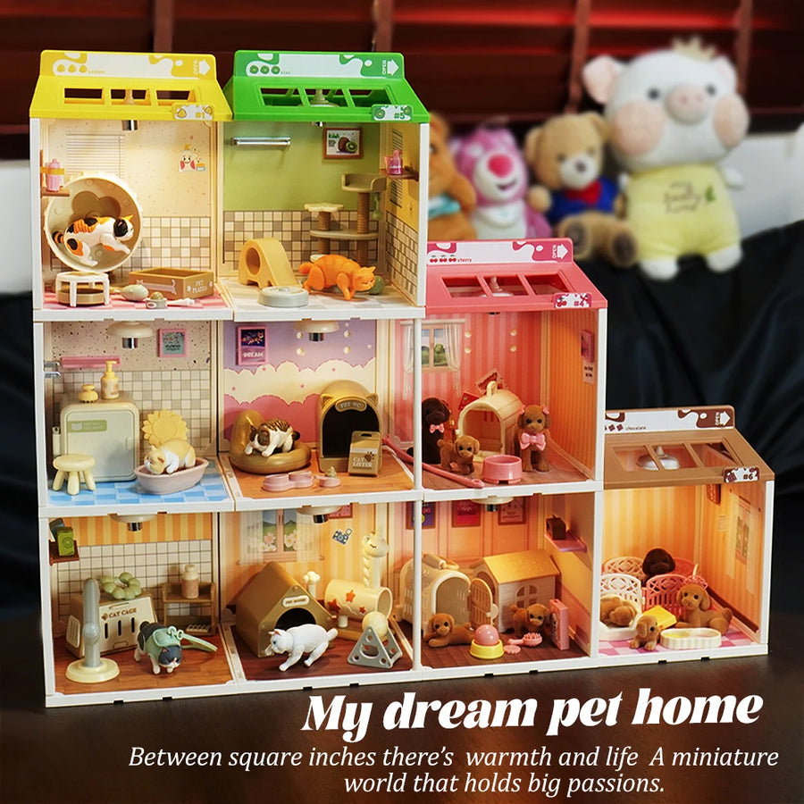 Miniature Cat House Furniture Set — product image