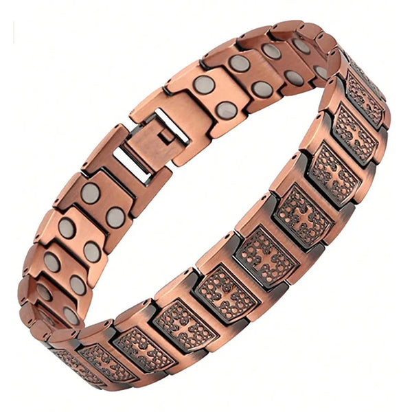 Men's Purple-Tone Magnetic Bracelet