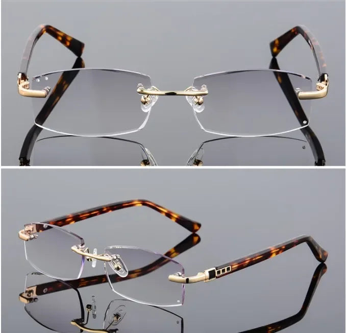 Begreat Rimless Square Reading Glasses — view 7