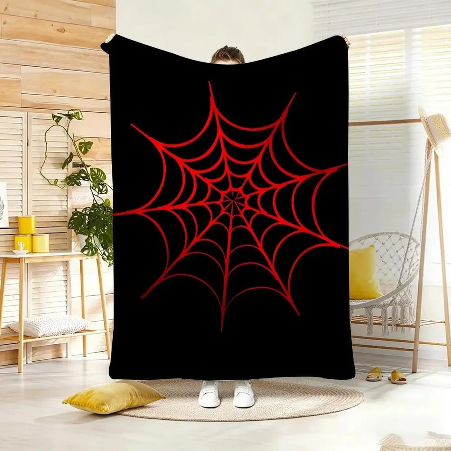 Spiderweb Flannel Throw Blanket — product image