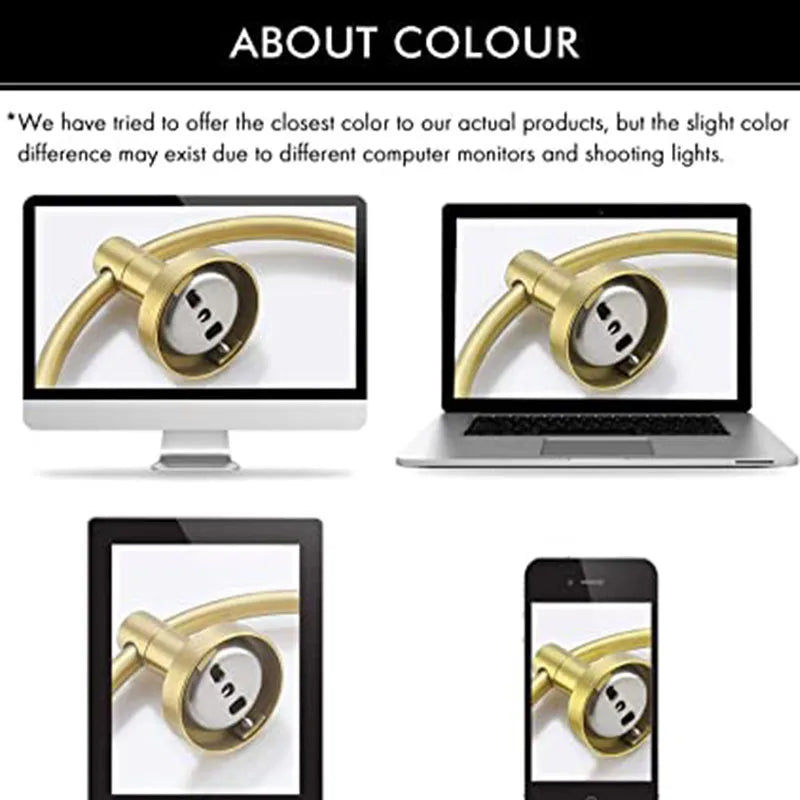 304 stainless steel brushed gold towel ring Bathroom Accessories Wall Mounted Polished Stainless Steel Towel Ring