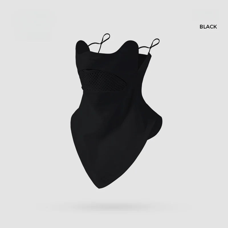 Cycling Face Mask Men Women UV Protection Neck Cover, Sun Protective Neck Warmer Breathable Face Cover Hiking Fishing Ear-Loop