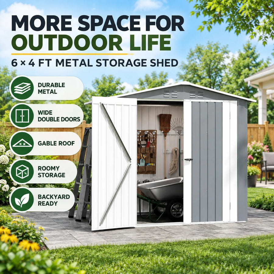Metal Garden Storage Shed — product image