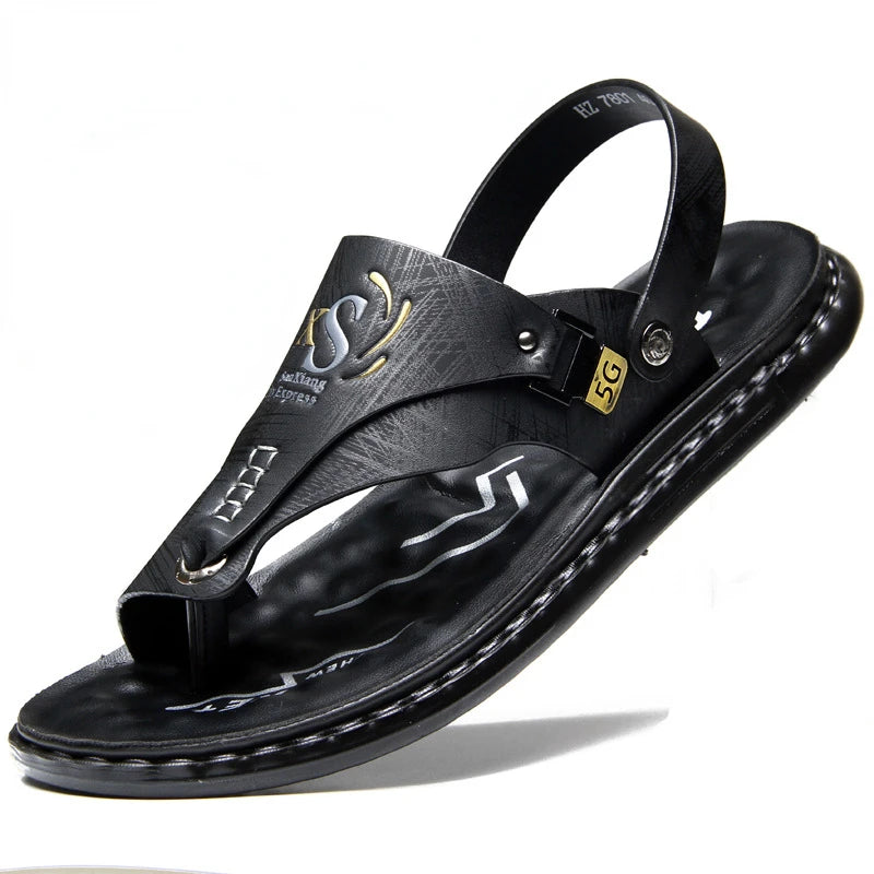 Brand Men's Sandals Summer Soft soled Anti slip Beach Shoes Male Outdoor comfortable Men slippers Luxury High Quality sandalias