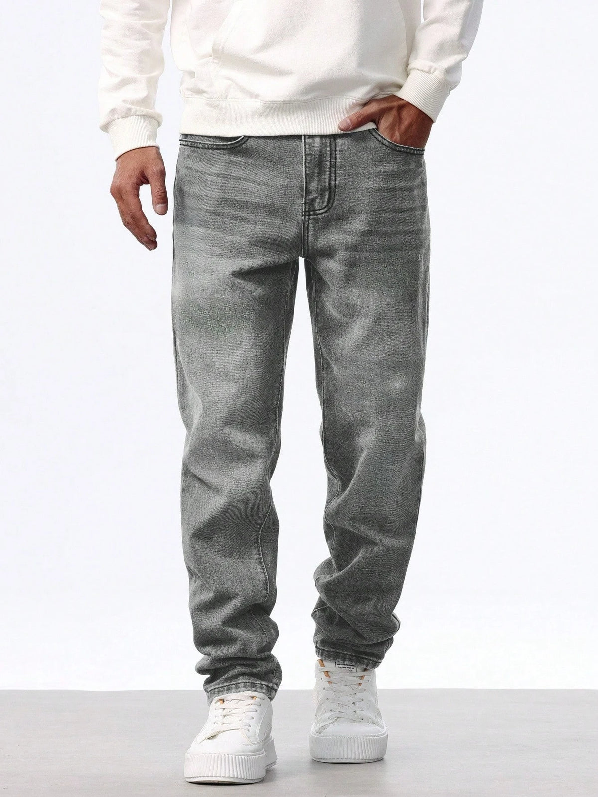 Men's Slim-Fit Stretch Trousers — product image
