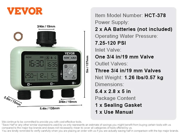 Programmable Garden Water Timer — view 7