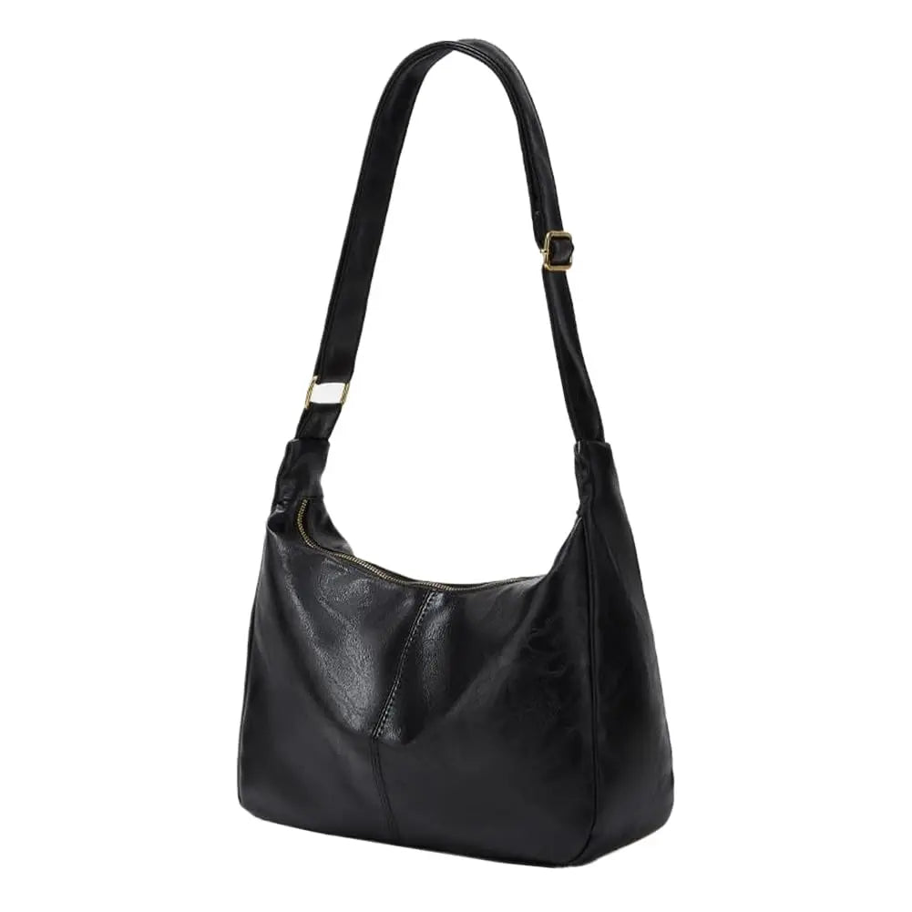 Soft Faux-Leather Hobo Bag — view 7