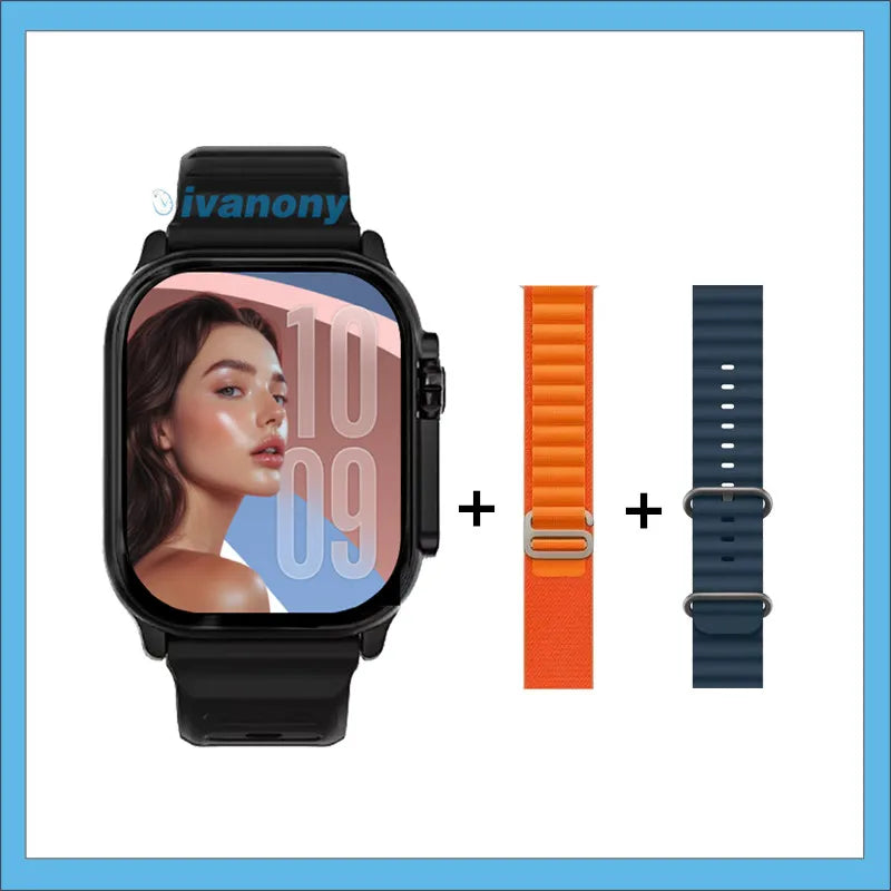 New Amoled H26 Ultra Plus Smart Watch 1GB Memory Support Whatsapp Reply Compass Offline Music Series 11 Smartwatch Men Women