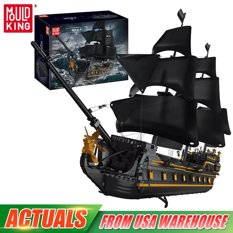 Mould King Pirate Ship Building Set — view 7