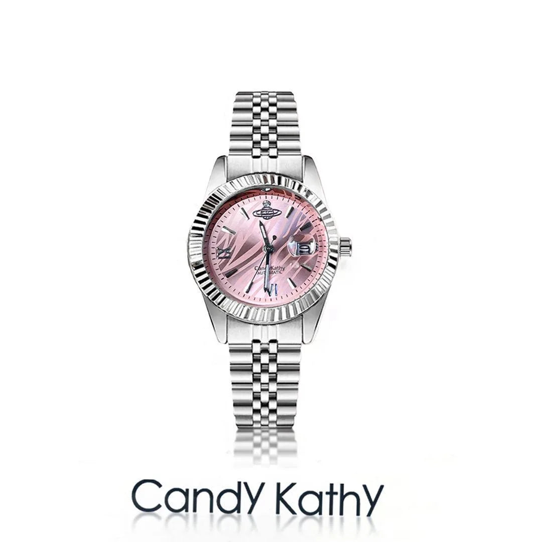 Pink-Dial Quartz Bracelet Watch
