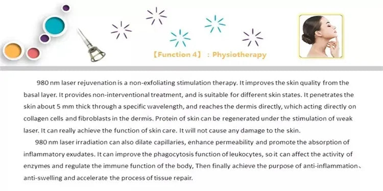 5 in 1 980nm Diode Laser Vascular Removal Machine for Spider Veins & Nail Fungus Treatment Home Beauty Care Equipment 2026
