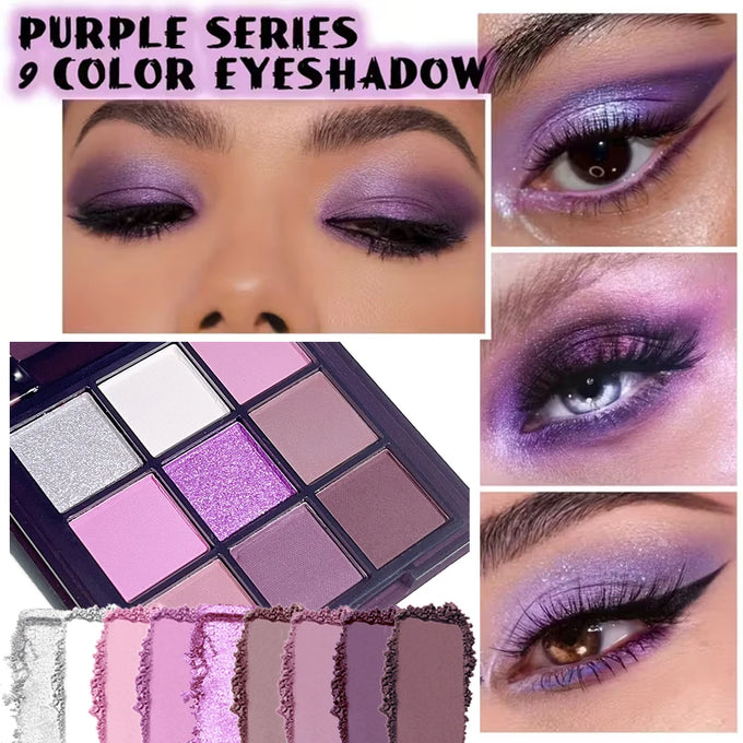 Purple Matte & Glitter Eyeshadow Palette — product image