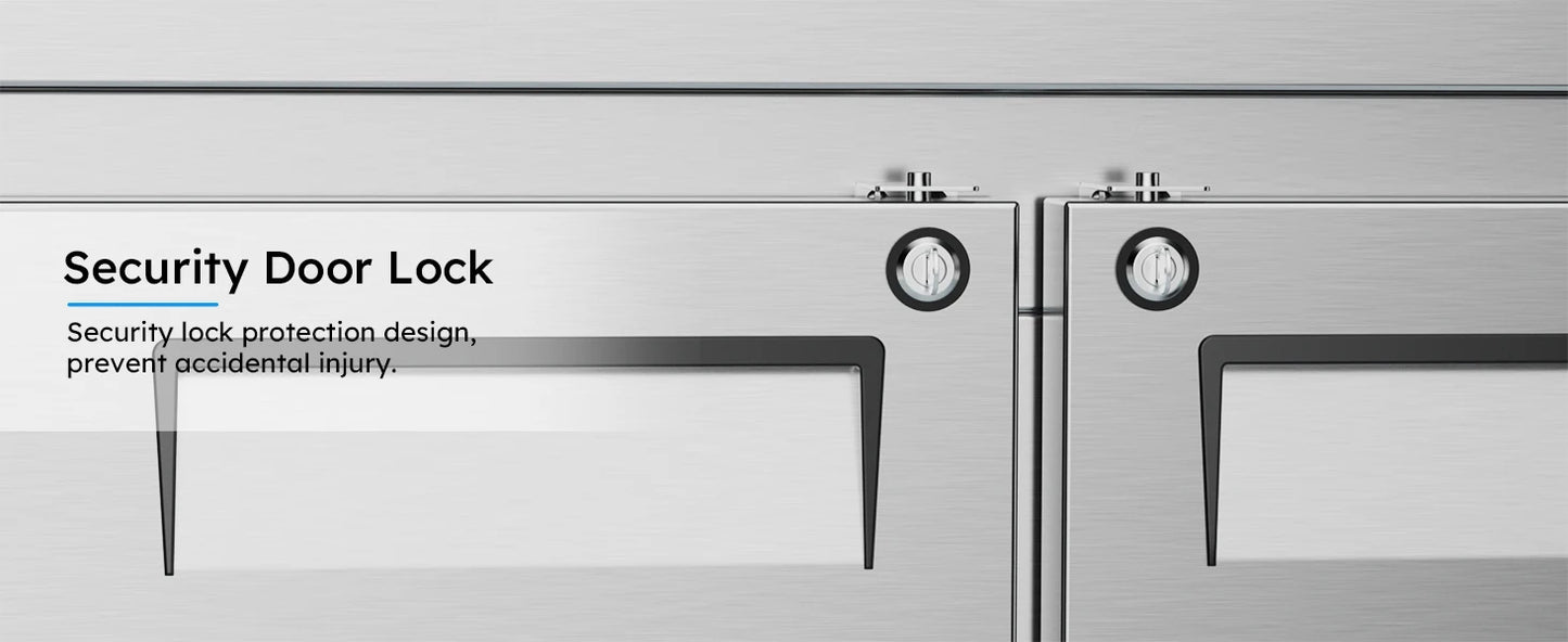 48" Refrigerated Prep Table 20 Cu.Ft Commercial Sandwich Refrigerator Stainless Steel Pizza Salad & Sandwich Workstation 12 Pans