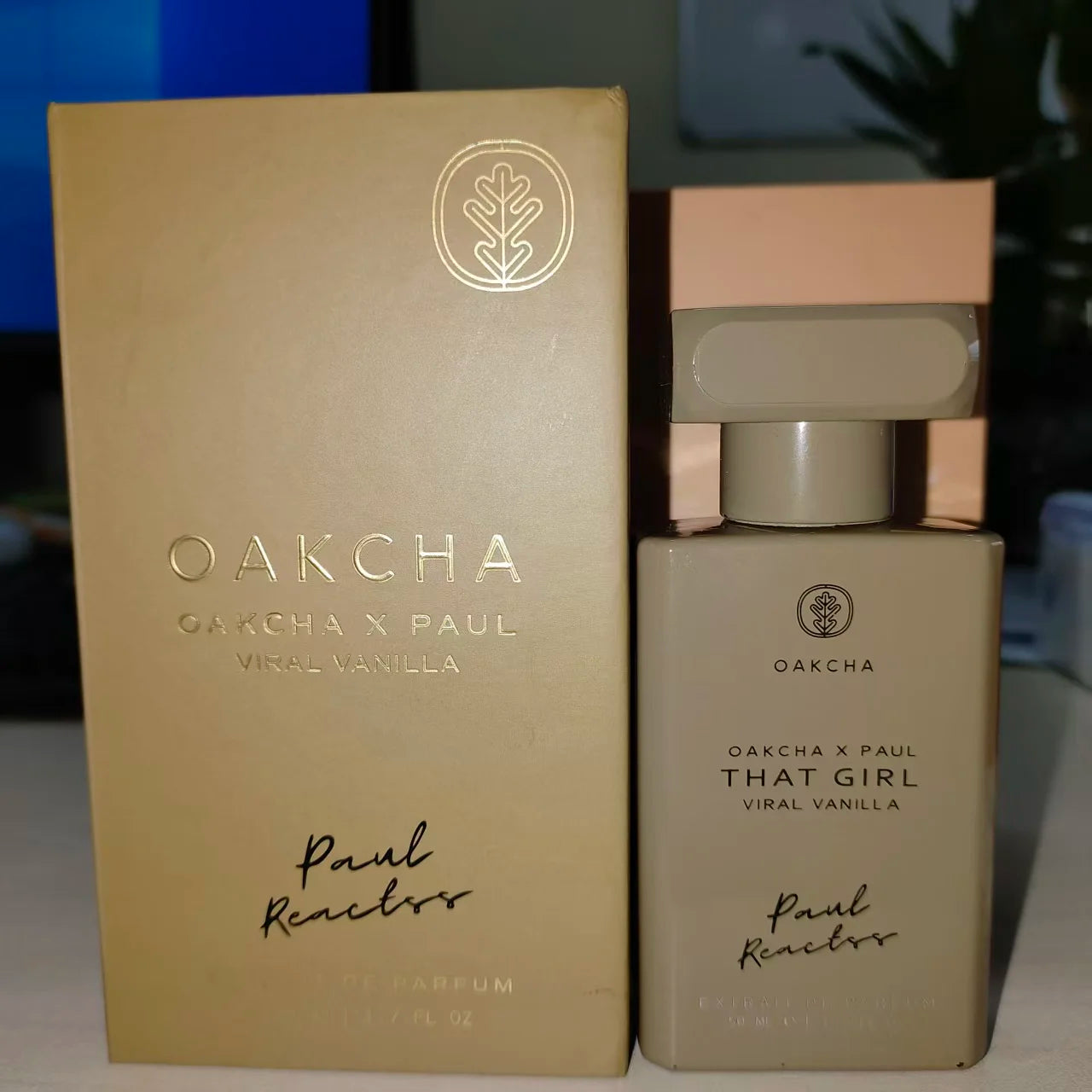 OAKCHA Vanilla Perfume, Caramel Coconut Bean Marshmallow Amber Musk Long-Lasting Sweet Fragrance